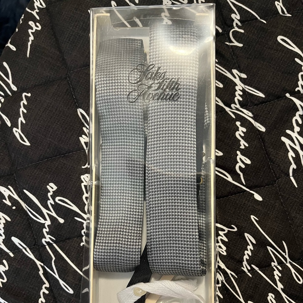 VINTAGE Saks and fifth suspenders